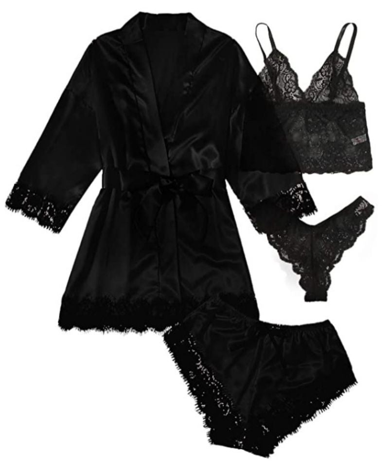 Komplet piżamy z opaską na oczy