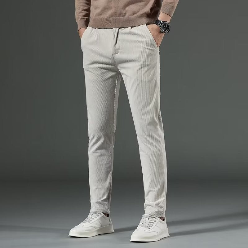Men's sztruksowe spodnie casual