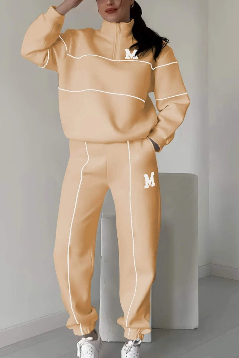 Zipper Leisure Sports Suit