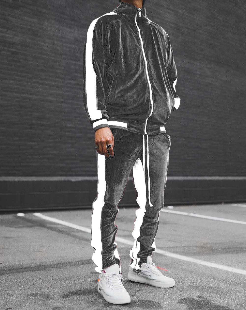 Contrast Gold Velvet Garnitur Męski