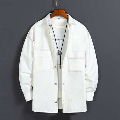 Men's New Fashion Cotton Long-Seleeved Shirt