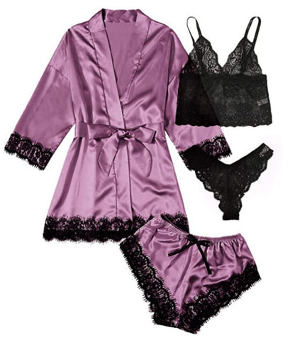 Komplet piżamy z opaską na oczy