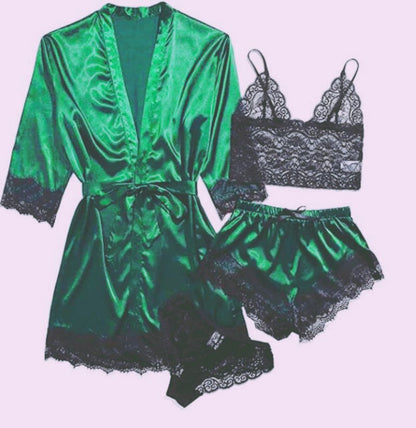 Komplet piżamy z opaską na oczy