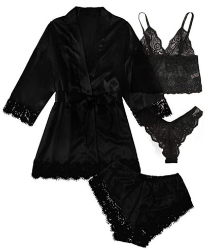 Komplet piżamy z opaską na oczy