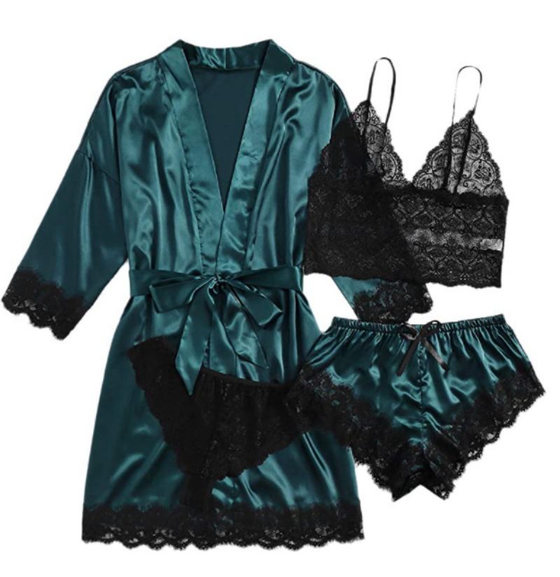 Komplet piżamy z opaską na oczy