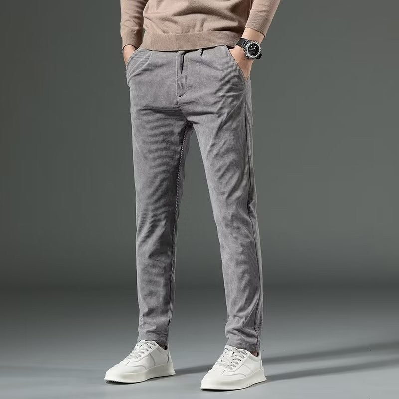 Men's sztruksowe spodnie casual