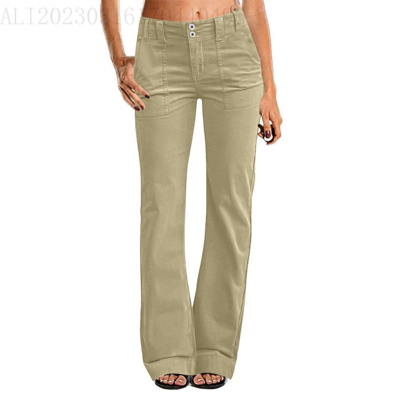 Women's Luźne Proste Spodnie Fitness