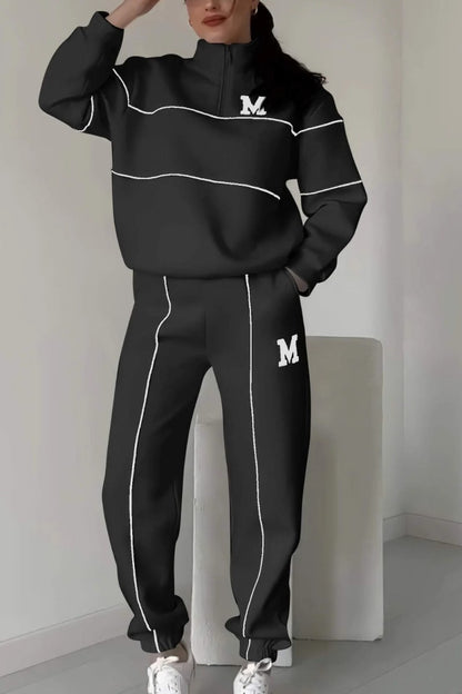 Zipper Leisure Sports Suit