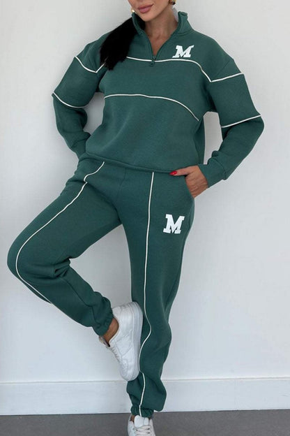 Zipper Leisure Sports Suit