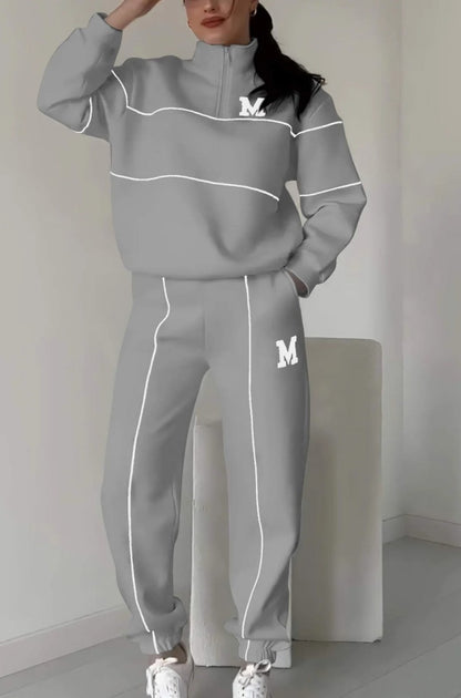 Zipper Leisure Sports Suit