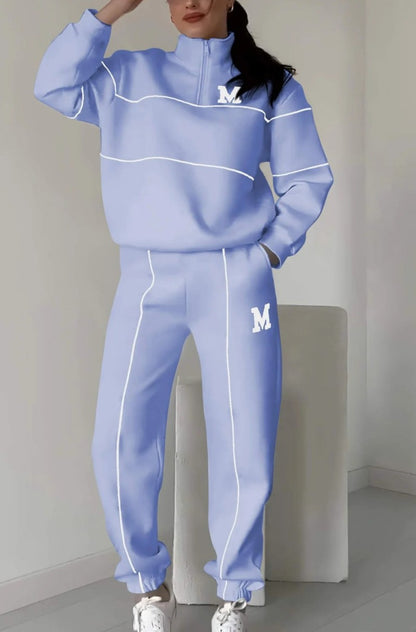 Zipper Leisure Sports Suit