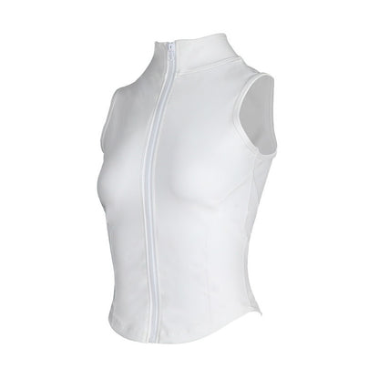 Sleeveless Zipper Sport Vest