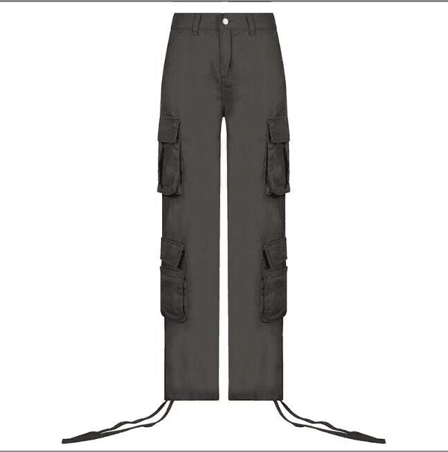 Vintage Spodnie z prostą nogawką i zakładkami