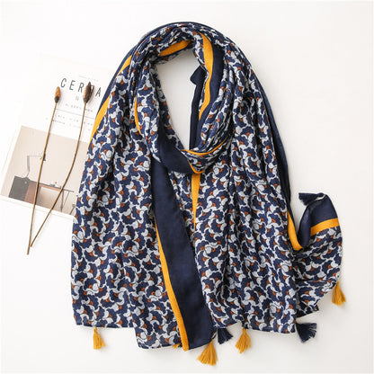 Vintydżowy jedwabny szal patchworkowy