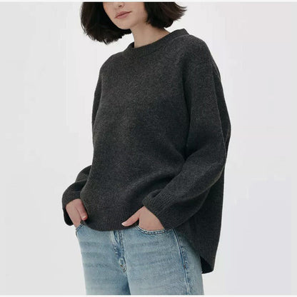 Sweet Crewneck Casual Sweter