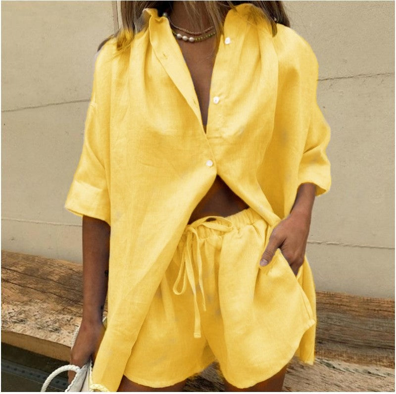 Lekki codzienny garnitur z jednorzędowym zapięciem