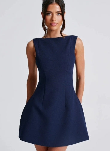 Sleeveless Backless Spódnica