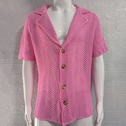 Hollow Sweter Męski